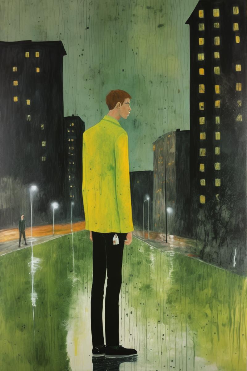 00476-2956477732-_lora_Peter Doig Style_1_Peter Doig Style - painting in the style of peter doig of a young man in the city homesick with the sme.png